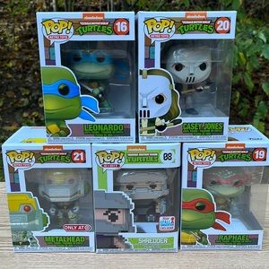 NIB Funko pop Teenage Mutant Ninja Turtles collection